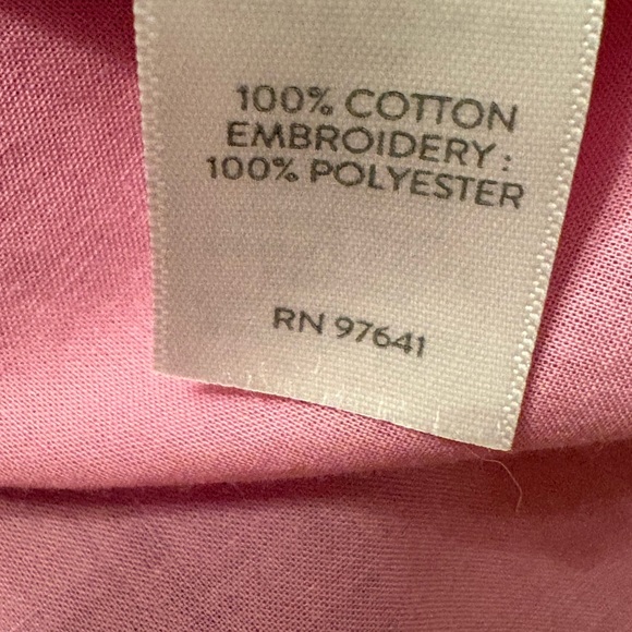 J. Jill Pink Button Down Tunic with Embroidered Diamond Motifs L - Picture 8 of 8